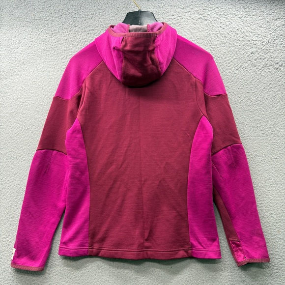 Smartwool full Zip Intraknit Hooded Merino Wool Jacket Magenta Berry Women’s M - Picture 8 of 16